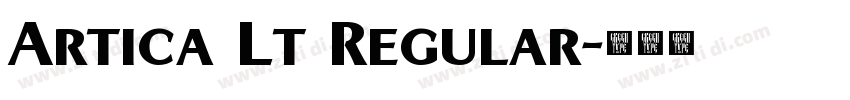 Artica Lt Regular字体转换